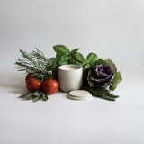 Garden Tomato Concrete Candle