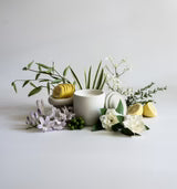 Gardenia Concrete Candle