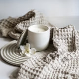 Gardenia Concrete Candle