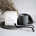 Amber + Suede Concrete Candle