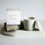 Black Currant Plum Concrete Candle