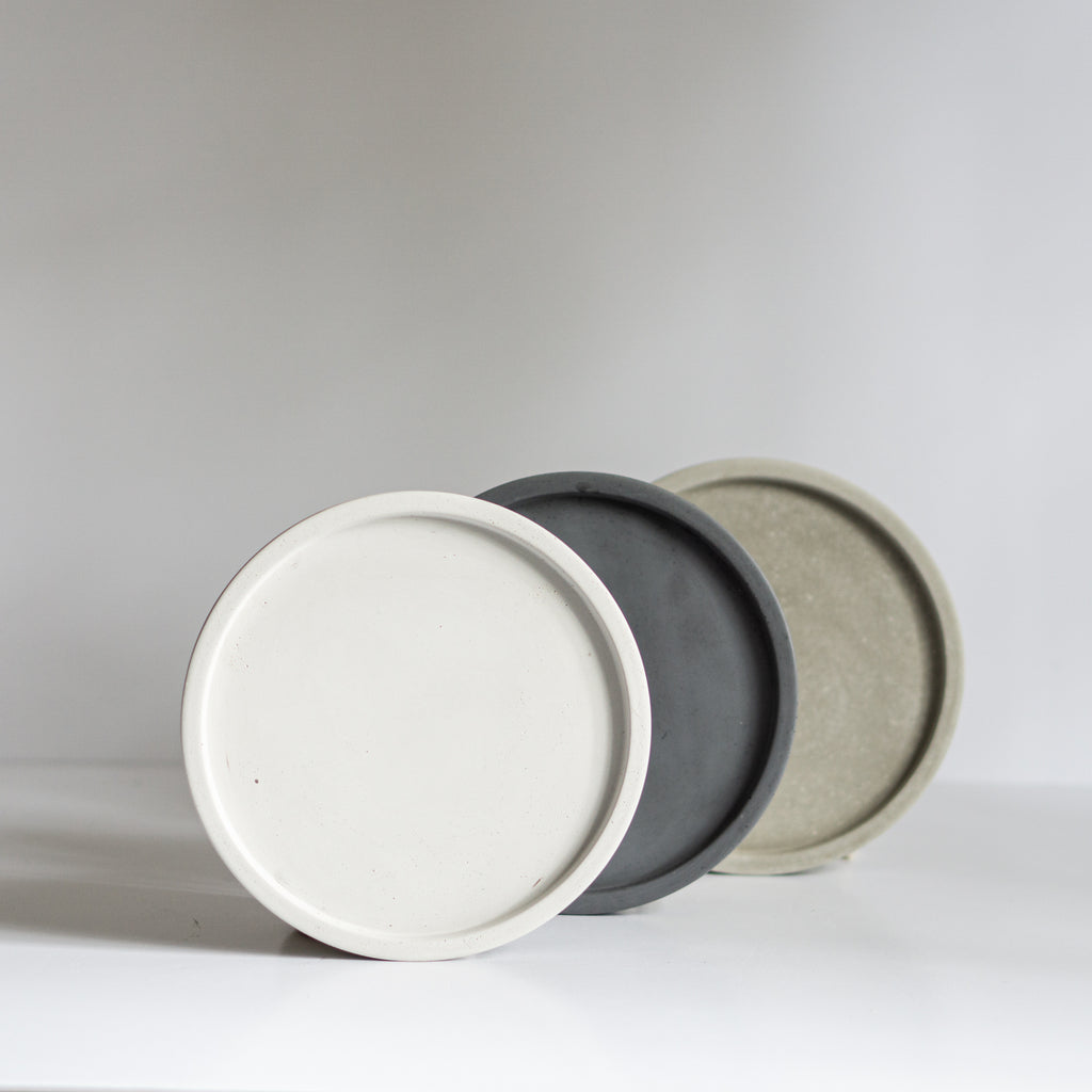 Round Concrete Tray