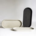 Large Oval Concrete Tray