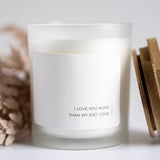 I Love You More than My Diet Coke, Gift for Him, Gift for Her, Minimalist Candle, Funny Valentine, Anniversary Gift, Handmade Candle