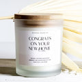 Congrats on Your New Home, Custom Candle, Personalized Gift, Housewarming Gift, Closing Gift, Realtor Gift, New Home Gift, Homeowner Gift