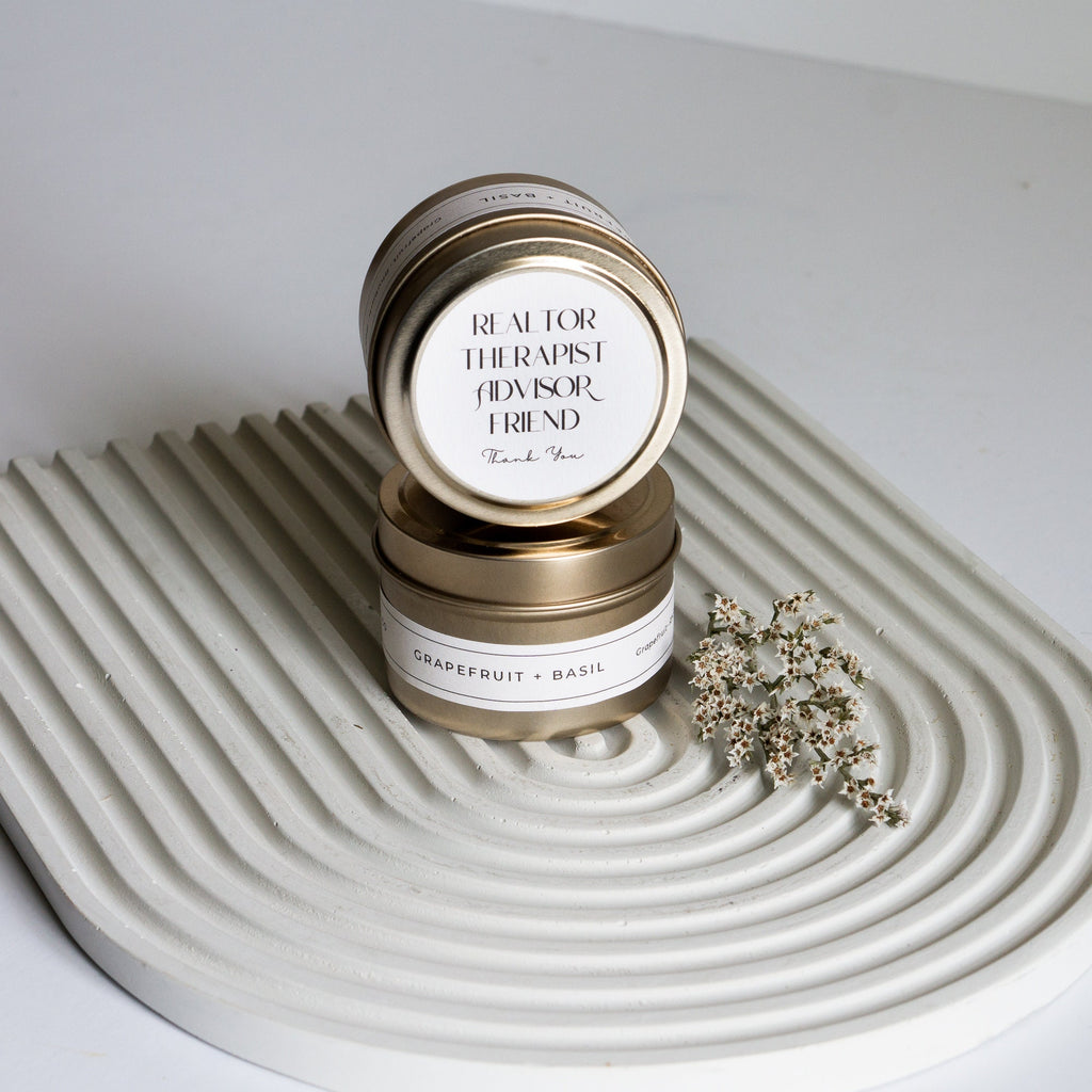 Realtor Therapist Advisor Friend, Thank You Gift, Closing Gift, Gift for Realtor, Homeowner Gift, Real Estate Gift, Thank You Candle