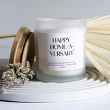 Home-A-Versary, Realtor Gift, Housewarming Gift, Personalized Gift, New Home, Anniversary Gift, Custom Candle, Homeowner Gift, Soy Candle