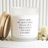 Favorite Child Candle, Dad Gift, Dad Birthday Gift, Gift from daughter, Gift from Son, Personalized Candle, Funny Candle, Mom Gift