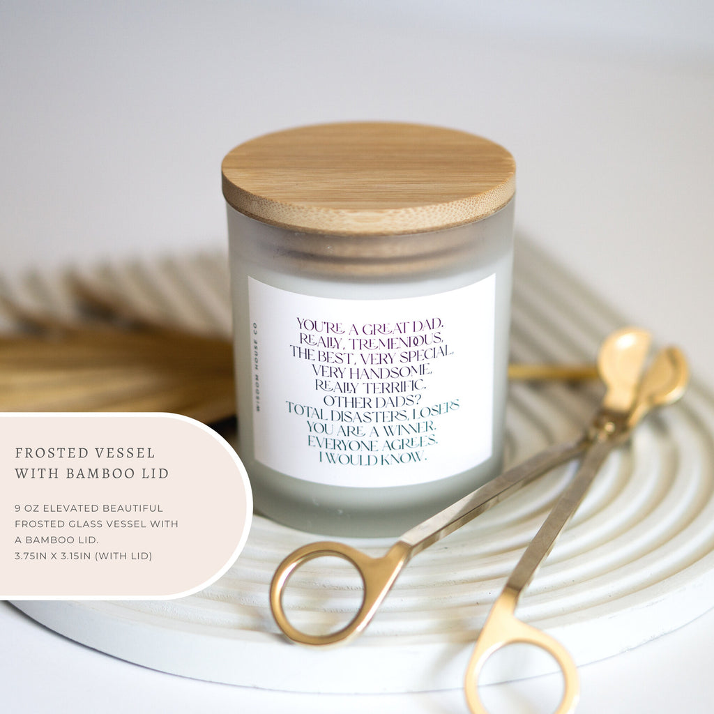 You're a Great Father, Trump Father's Day, Funny Trump Quote, Funny Candle, Fathers Day Gift, Dad Gift, Best Dad Ever, Personalized Gift