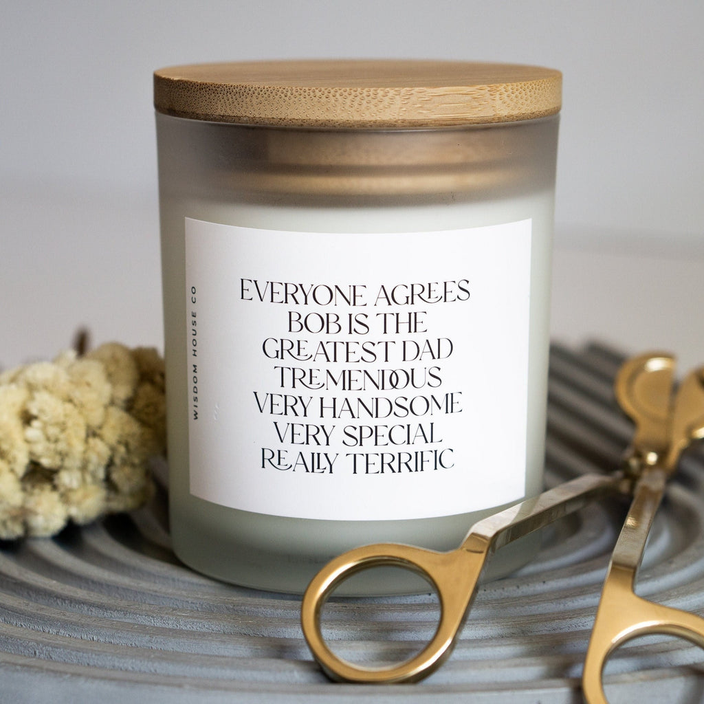 Really Terrific Dad, Personalized Dad Gift, Funny Dad, Trump Quote, Funny Candle, Father's Day Gift, Dad Birthday, Gift from Daughter