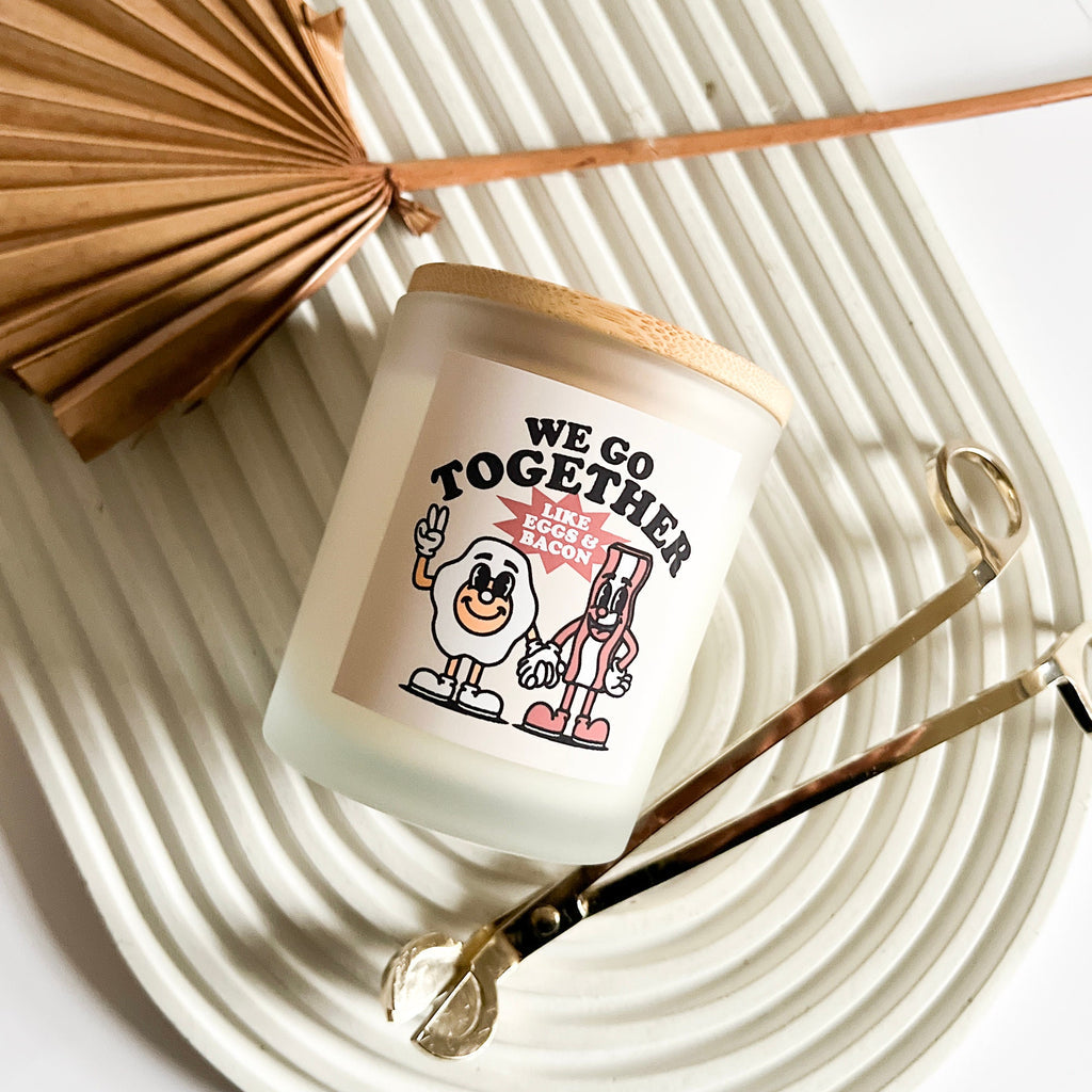 We Go Together Like Eggs and Bacon, Valentines Gift, Gift for Her, Girlfriend Gift, Gift for Boyfriend, Gift for Him, Best Friend Gift