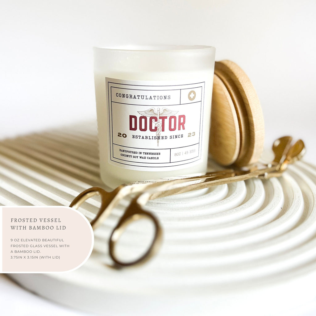 Phd Graduation Gift, Doctor Gift, Candle Gift Box, Gift for Doctor, Gift for Him, Medical School, Future Doctor, Doctor Graduation